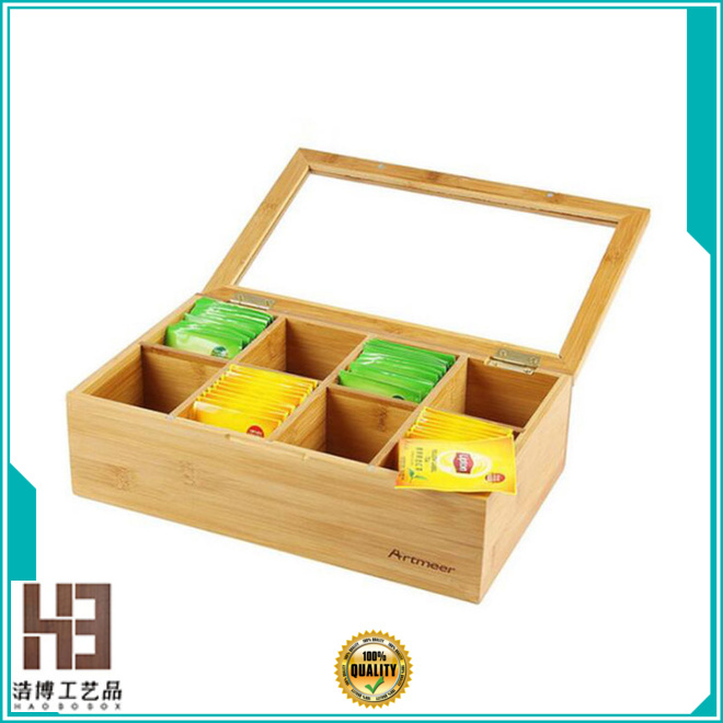 small wooden tea box company