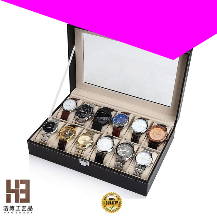 New mens leather watch box factory