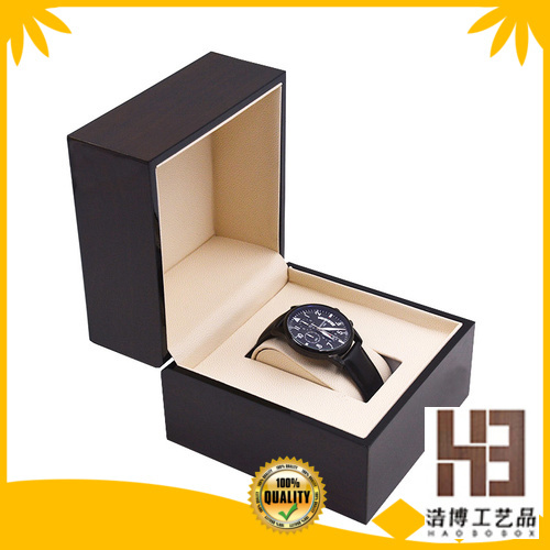 High-quality black watch box supply