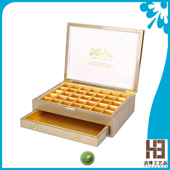 High-quality wooden chocolate box supply