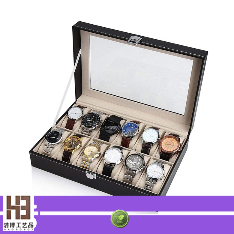 New real leather watch box factory