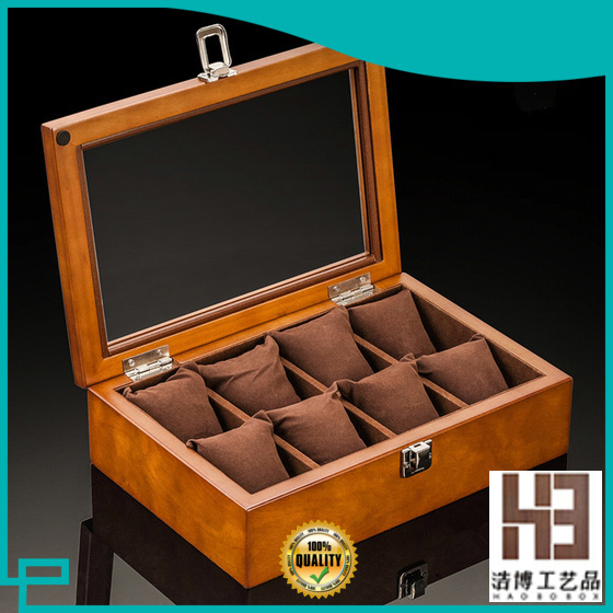 Latest mens leather watch box factory