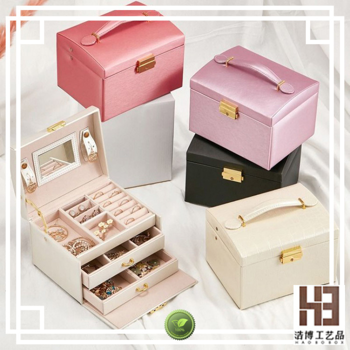 High-quality jewelry box with drawers supply
